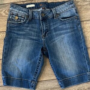 Kut from the Kloth Natalie Bermuda Blue Denim Shorts